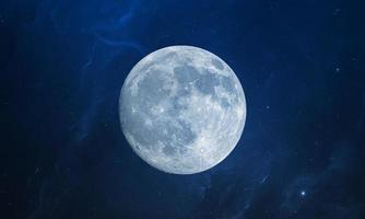 la luna e lo spazio profondo foto