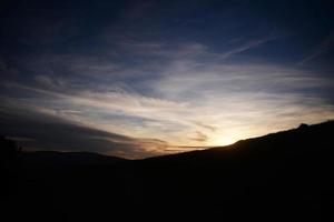 marin county sun setting hills cloudscape foto