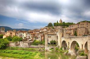 vecchio castello in spagna. messa a fuoco selettiva foto