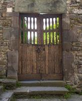 la vecchia porta di legno foto