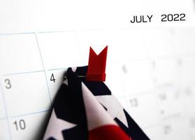 bandiera degli stati uniti. Giorno dell'Indipendenza. gli Stati Uniti festeggiano il 4 luglio. foto