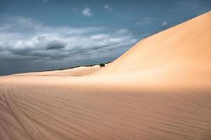 scenario di dune di sabbia nel deserto di muine in vietnam foto