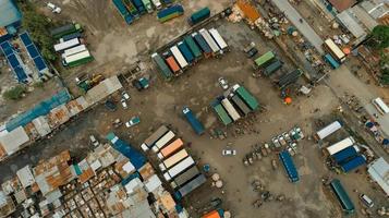 veduta aerea della zona industriale di dar es salaam foto