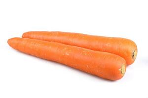 carote su uno sfondo bianco foto