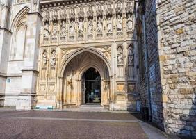 hdr chiesa dell'abbazia di westminster a londra foto