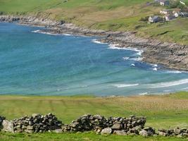 le isole Shetland con la città di lerwick in Scozia foto