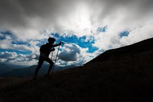 escursione in montagna foto