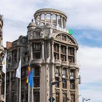 vista di vecchi appartamenti a Bucarest in Romania il 21 settembre 2018 foto