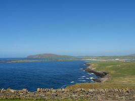 la città di lerwick e le isole Shetland foto