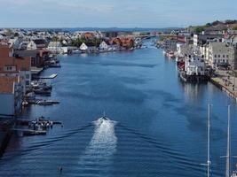 la città di Haugesund in Norvegia foto