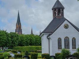 schleswig città con il villaggio di leccio foto