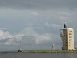 la città di cuxhaven sul mare del nord in germania foto