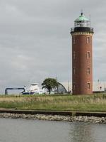 la città di cuxhaven sul mare del nord in germania foto