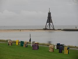 la città di cuxhaven sul mare del nord in germania foto