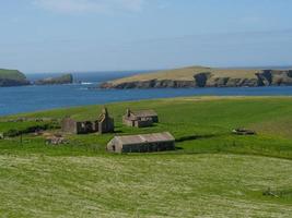 lerwick città sull'isola delle Shetland foto