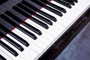 strumento musicale di sfondo della tastiera del pianoforte foto