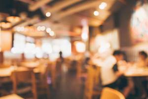 ristorante caffetteria o caffetteria interna con persone astratto sfocatura dello sfondo foto