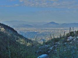 Tucson visto dalla scia di finger rock