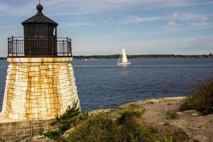 faro di Castle Hill a Newport, Rhode Island foto