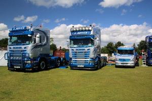 whitchurch nello Shropshire nel giugno 2022. una vista di alcuni camion a un'esposizione di camion foto