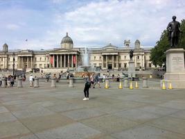 Londra nel Regno Unito nell'agosto 2020. una vista di trafalgar Square foto