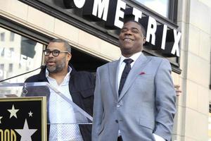 los angeles apr 10 - jordan peele, tracy morgan alla cerimonia della stella di tracy morgan sulla hollywood walk of fame il 10 aprile 2018 a los angeles, ca foto