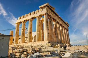 partenone dell'acropoli ad Atene in Grecia foto