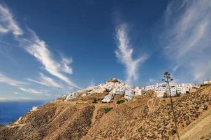 villaggio di chora nell'isola di anafi foto