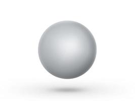 sfera o sfera isolata su sfondo bianco foto