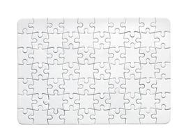 puzzle semplice modello isolato su bianco foto