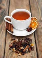 tazza di tè invernale