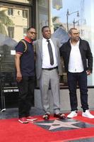 los angeles 10 aprile - martin lawrence, tracy morgan, giordania peele alla cerimonia della stella di tracy morgan sulla hollywood walk of fame il 10 aprile 2018 a los angeles, ca foto