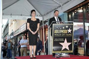 los angeles nov 9 - sarah silverman, jimmey kimmel alla cerimonia della stella sarah silverman sulla hollywood walk of fame il 9 novembre 2018 a los angeles, ca foto