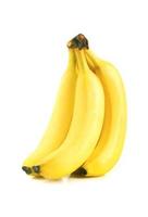 banane mature su bianco foto