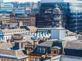 hdr vista aerea di glasgow foto