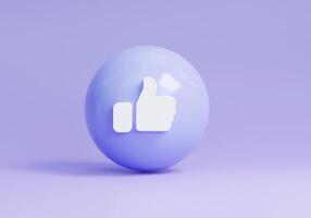 Icona di concetto 3d come su sfondo blu o icona di social media 3d come su sfondo blu