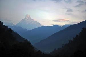 massiccio dell'Annapurna. Nepal. foto