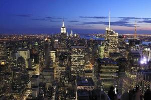 skyline di new york city, manhattan, new york