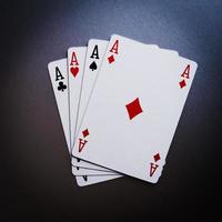 assi delle carte da poker foto