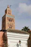 moschea kutubiyya a marrakech, marocco foto