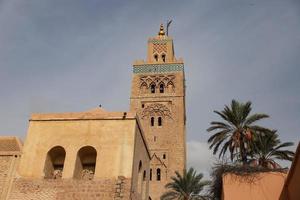 moschea kutubiyya a marrakech, marocco foto