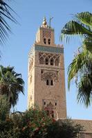 moschea kutubiyya a marrakech, marocco foto