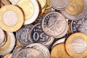 monete di denaro polacco foto