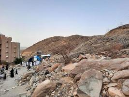 mecca, arabia saudita, giugno 2022 - il monte thawr è una montagna dell'Arabia Saudita, situata nella mecca meridionale. l'altezza della montagna è di 1.650 m. è un importante luogo sacro per i musulmani. foto