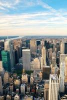 skyline di new york city manhattan foto