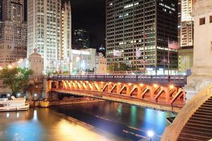 passeggiata sul fiume Chicago foto