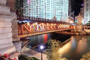 passeggiata sul fiume Chicago foto