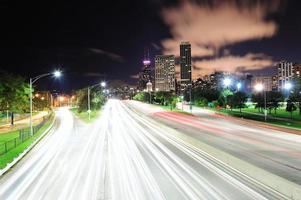 Chicago di notte foto