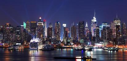 skyline di new york city manhattan foto