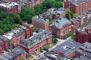 vista aerea di Boston Street foto